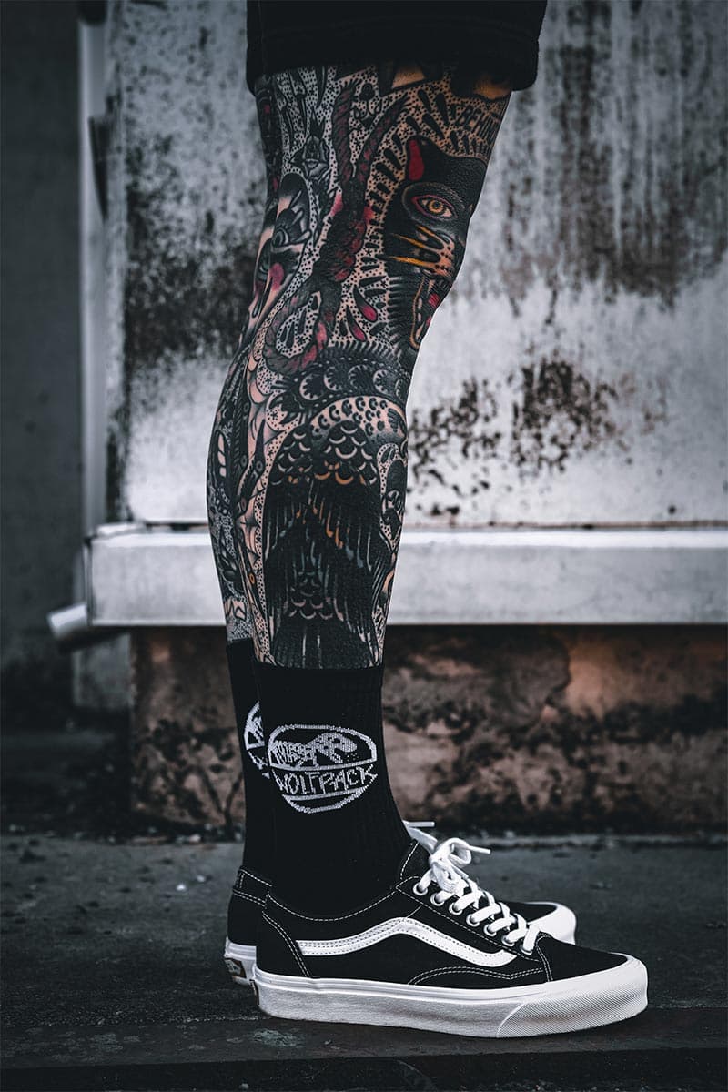 Black socks with DINOSAUR SOCKS print - Wolfpack Clothing