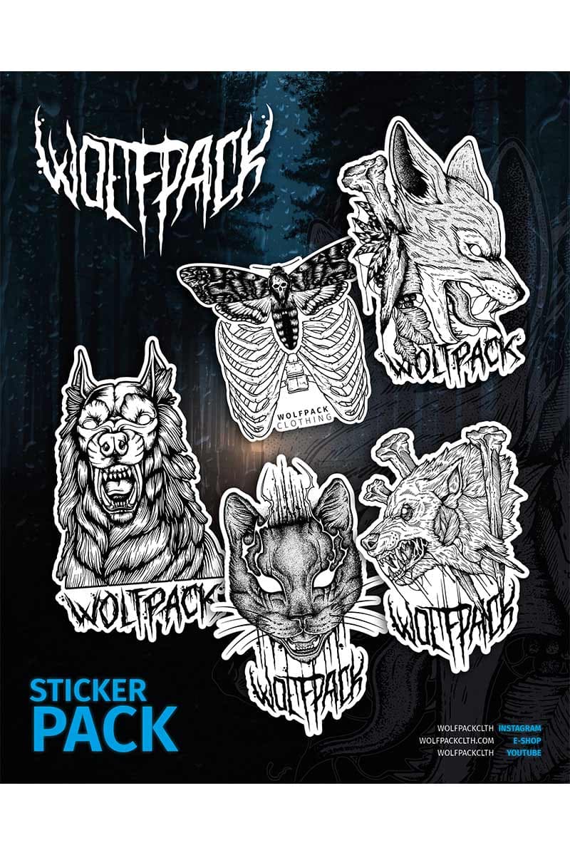 Sticker with WOLFPACK STICKERS PACK print - Wolfpack Clothing