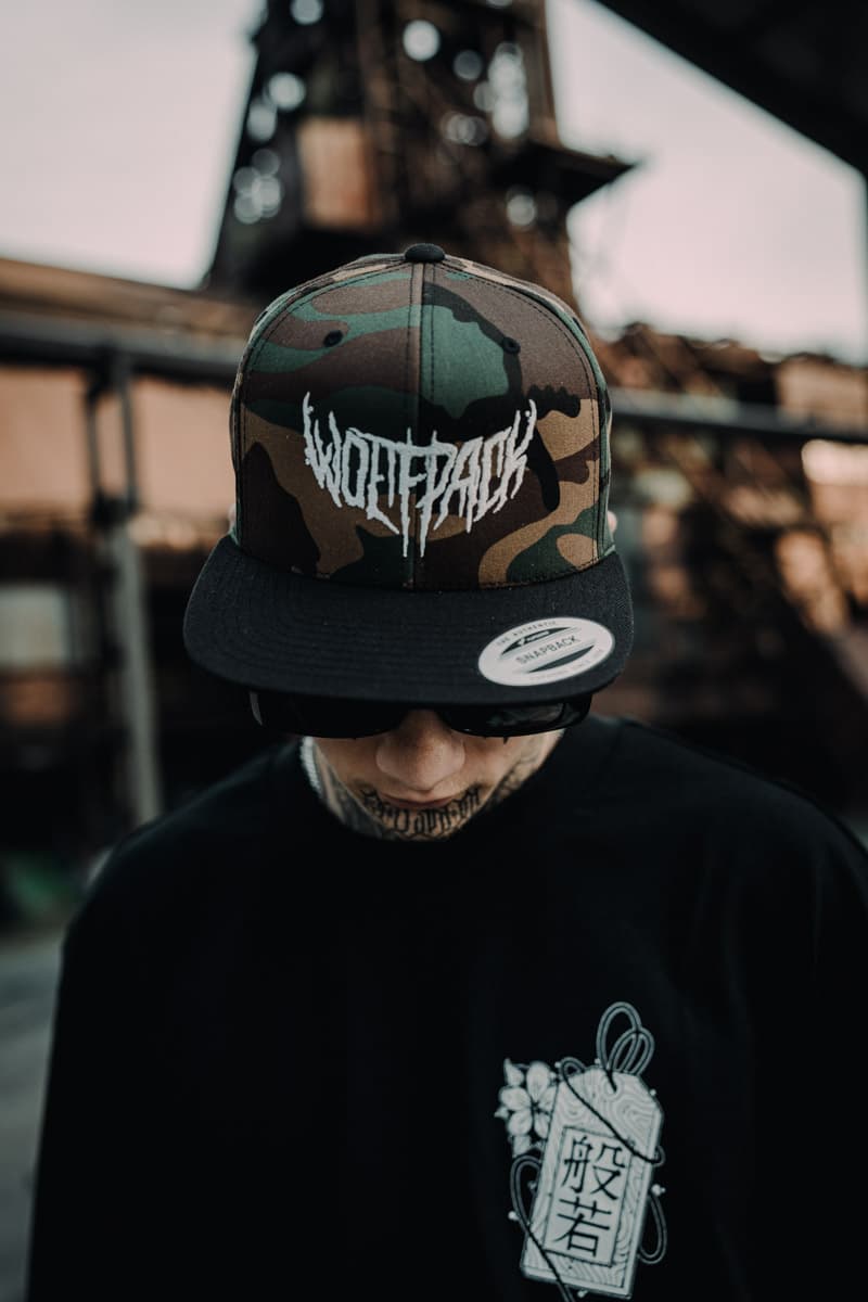Camo hat with WOLFPACK LOGO SNAPBACK print - Wolfpack Clothing