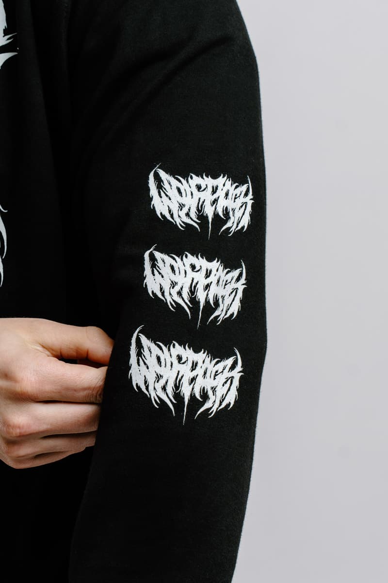 Black crewneck with CORE WOLF CREWNECK UNISEX print - Wolfpack Clothing