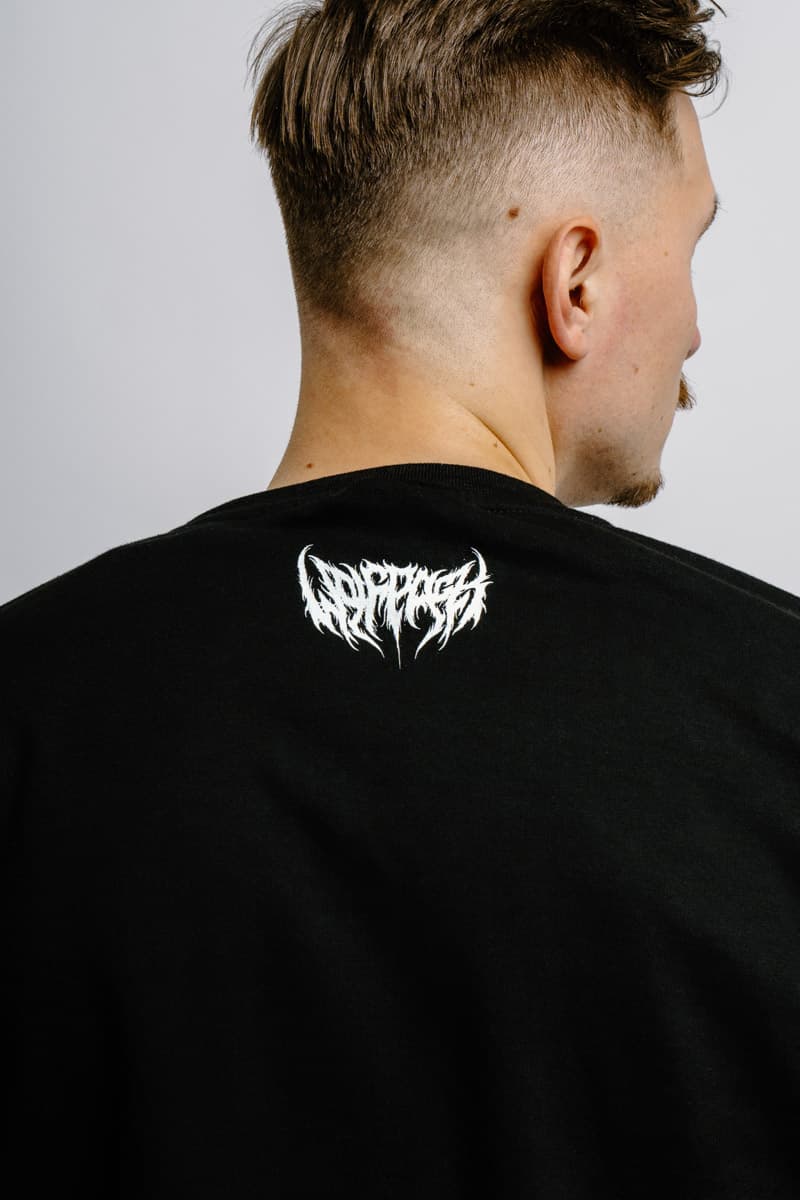 Black crewneck with CORE WOLF CREWNECK UNISEX print - Wolfpack Clothing