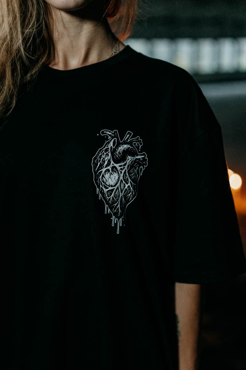 Black t-shirt with ABYSS HOUND TEE UNISEX print - Wolfpack Clothing