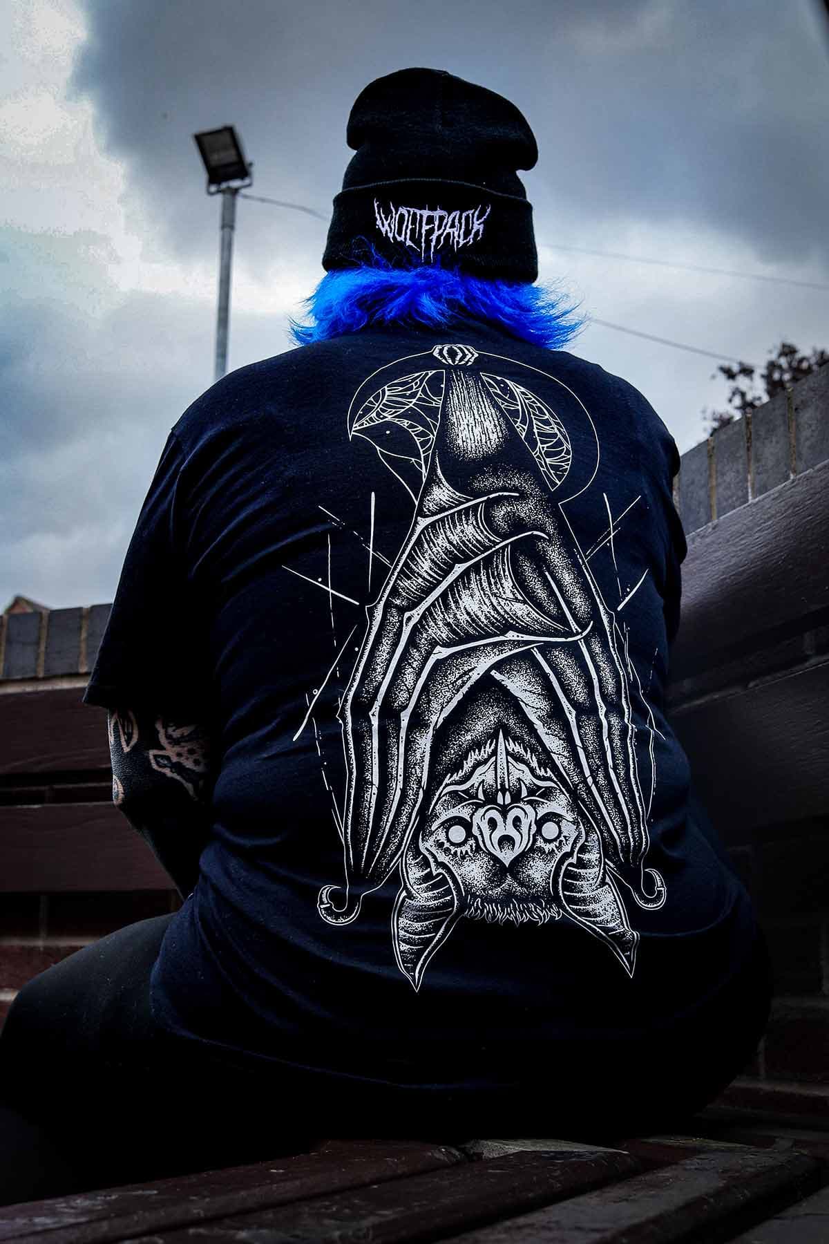 Black t-shirt with ECLIPSE TEE UNISEX print - Wolfpack Clothing
