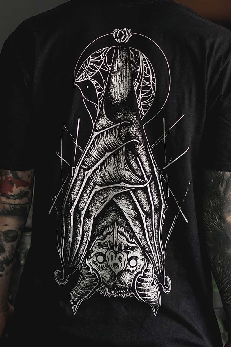 Black t-shirt with ECLIPSE TEE UNISEX print - Wolfpack Clothing