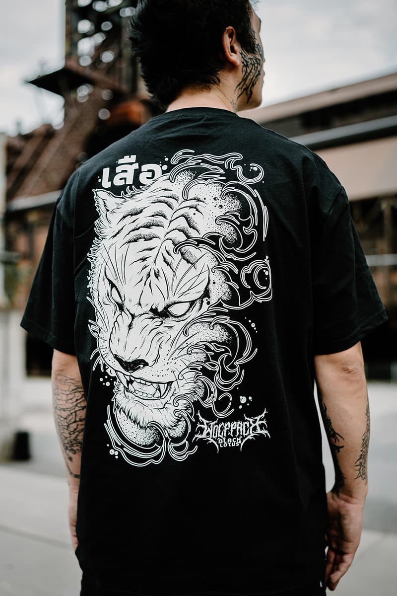 Black t-shirt with JUNGLE KING TEE UNISEX print - Wolfpack Clothing