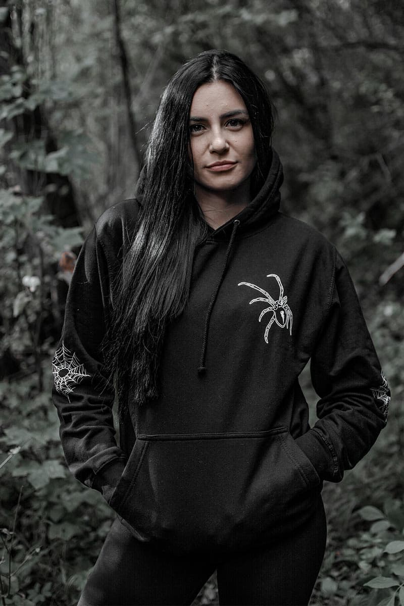 Black hoodie with NEUROTOXIN HOODIE UNISEX print - Wolfpack Clothing