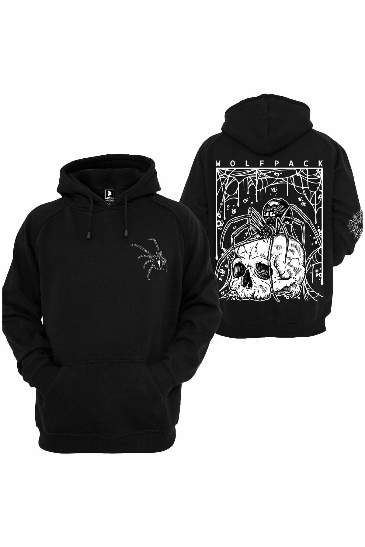 Black hoodie with NEUROTOXIN HOODIE UNISEX print - Wolfpack Clothing
