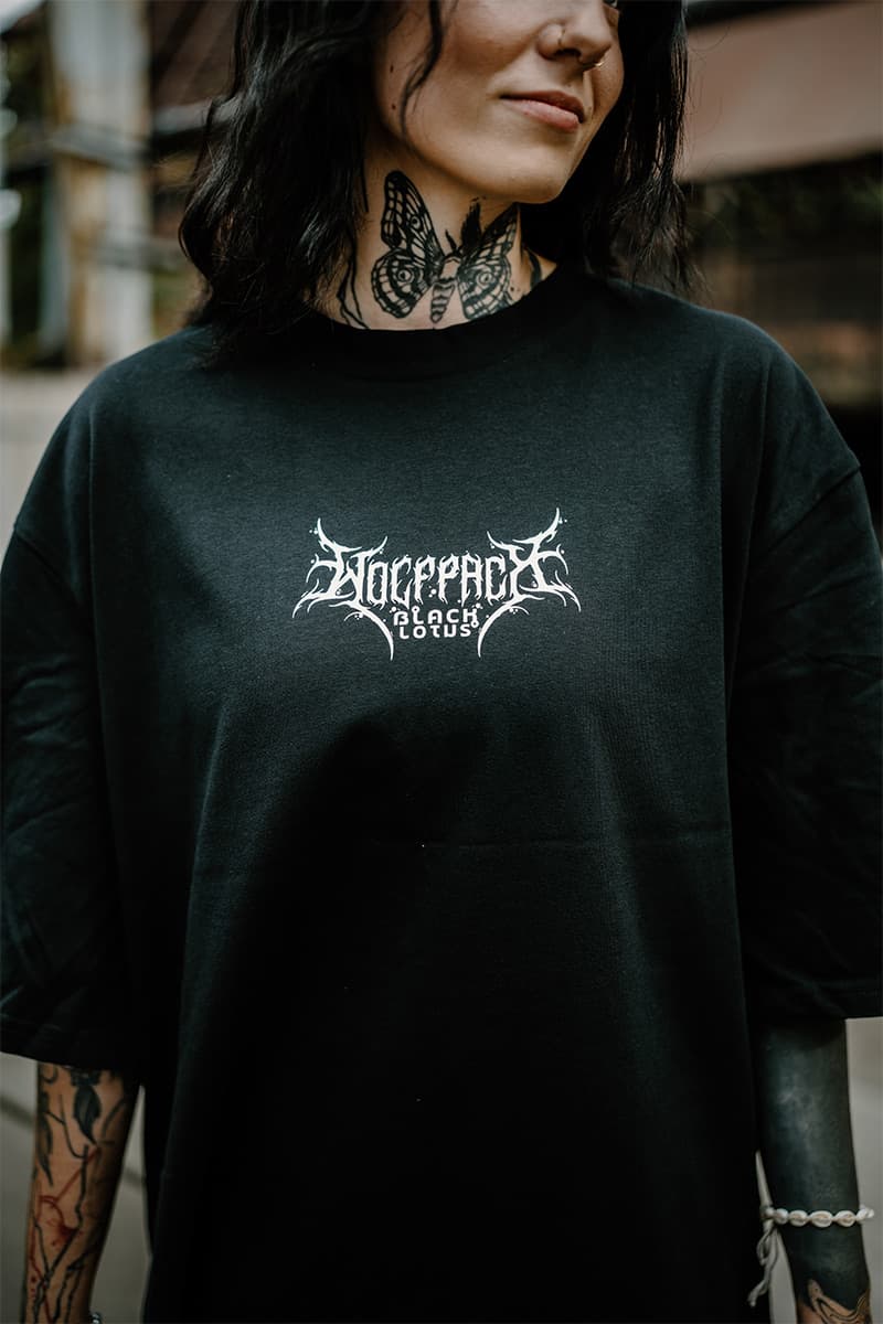 Black oversized t-shirt with JUNGLE KING OVERSIZED TEE UNISEX print - Wolfpack Clothing