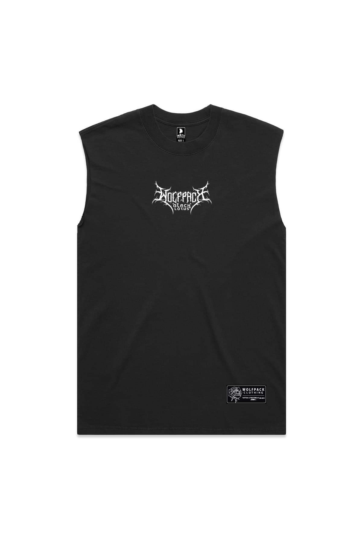 Black heavy tank top with JUNGLE KING HEAVY FADED TANK UNISEX print - Wolfpack Clothing