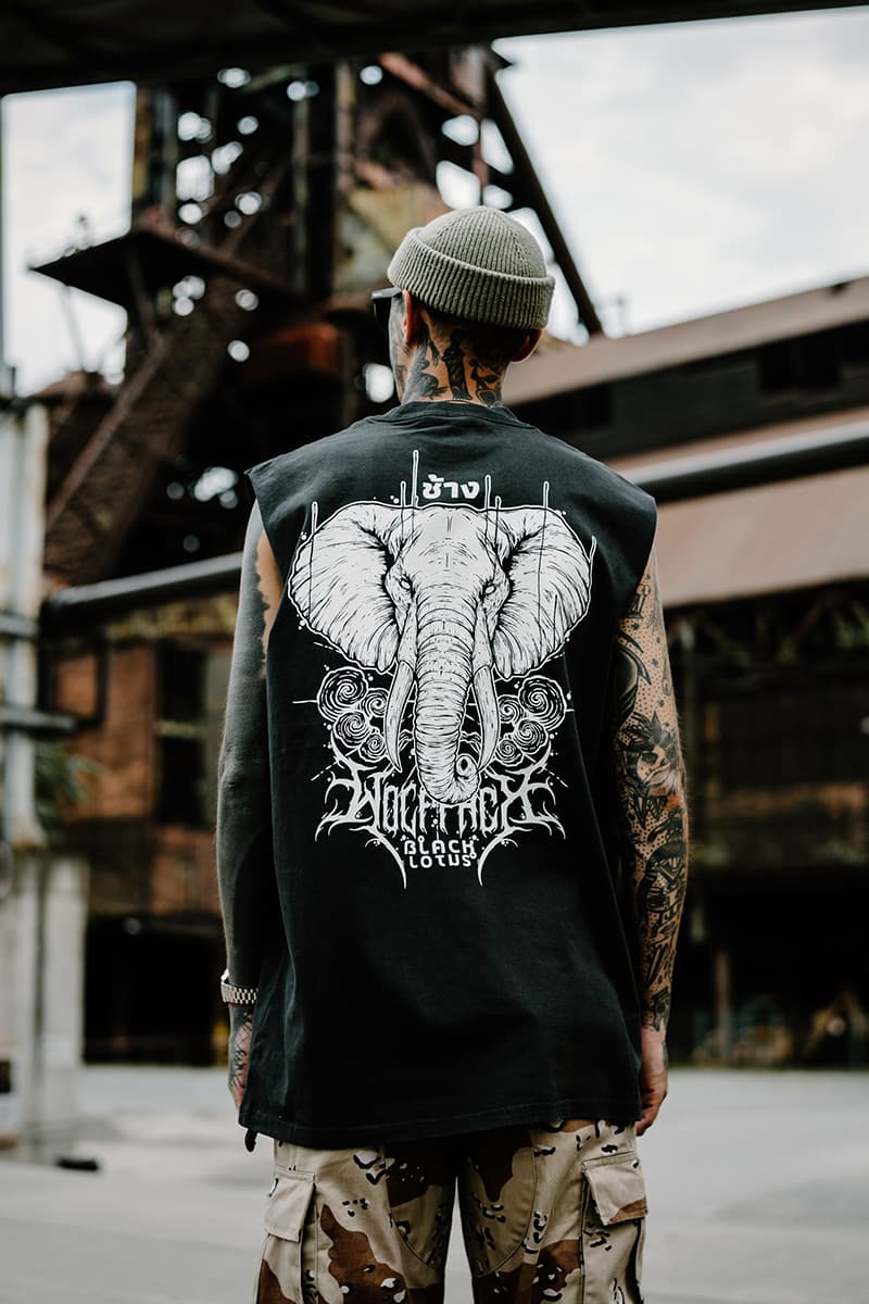 Black heavy tank top with ROYAL TUSKS HEAVY FADED TANK UNISEX print - Wolfpack Clothing