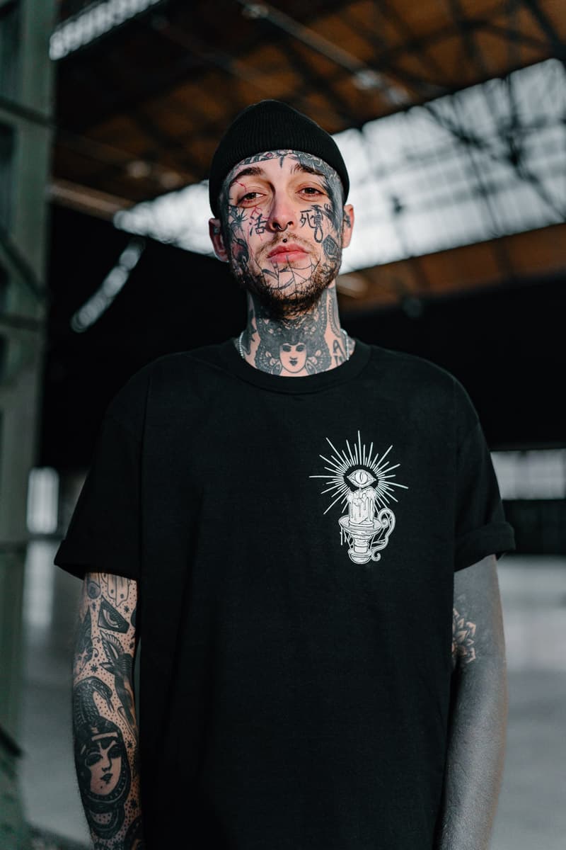 Black t-shirt with MORNING STAR TEE UNISEX print - Wolfpack Clothing